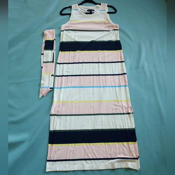 Banana Republic | Stripe Ponte Tank Dress - Picture 5 of 6